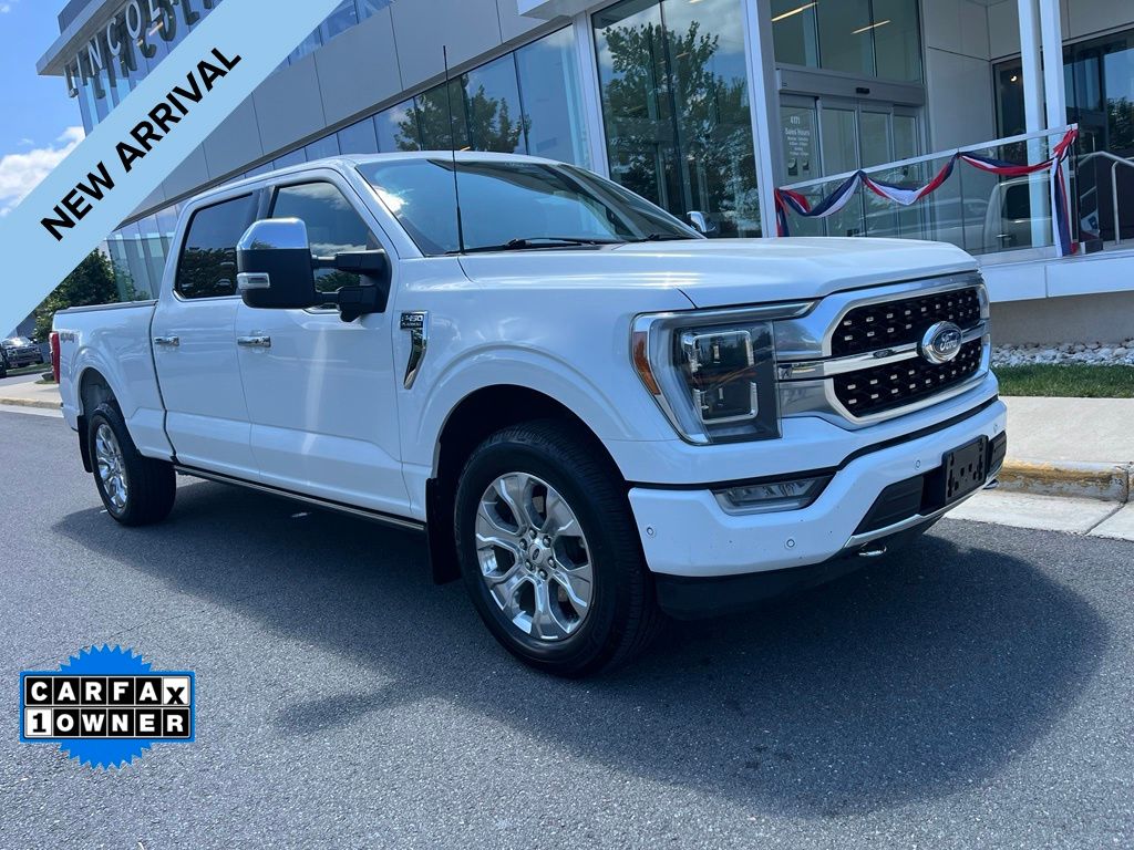 White 2022 Ford F-150 Pickup Truck Four-Wheel Drive Automatic