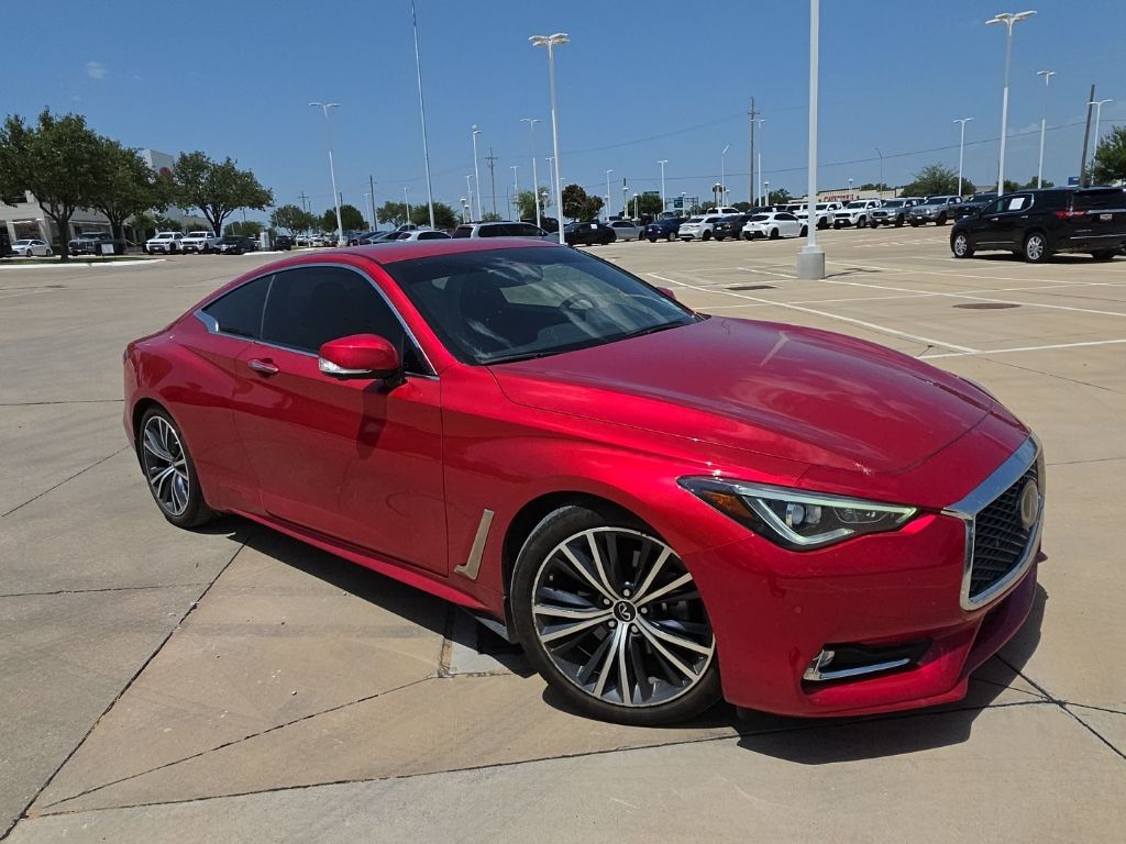 Dynamic Sunstone Red 2022 INFINITI Q60 Coupe Rear-Wheel Drive 7-Speed Automatic