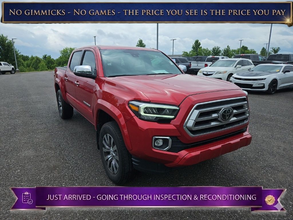 Barcelona Red Metallic 2022 Toyota Tacoma Limited Double Cab 4WD Pickup Truck Four-Wheel Drive 6-Speed Automatic