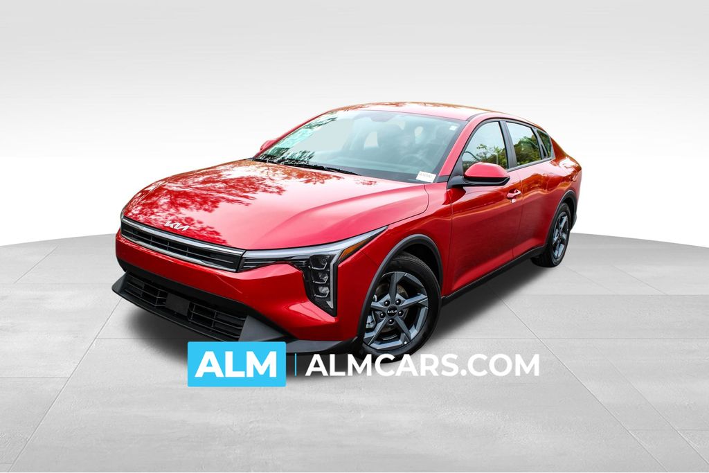 Currant Red 2025 Kia K4 LXS FWD Sedan Front-Wheel Drive Continuously Variable Transmission
