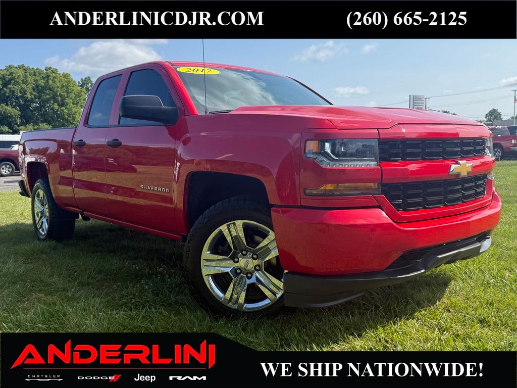 Red Hot 2017 Chevrolet Silverado 1500 Pickup Truck Four-Wheel Drive 6-Speed Automatic Overdrive