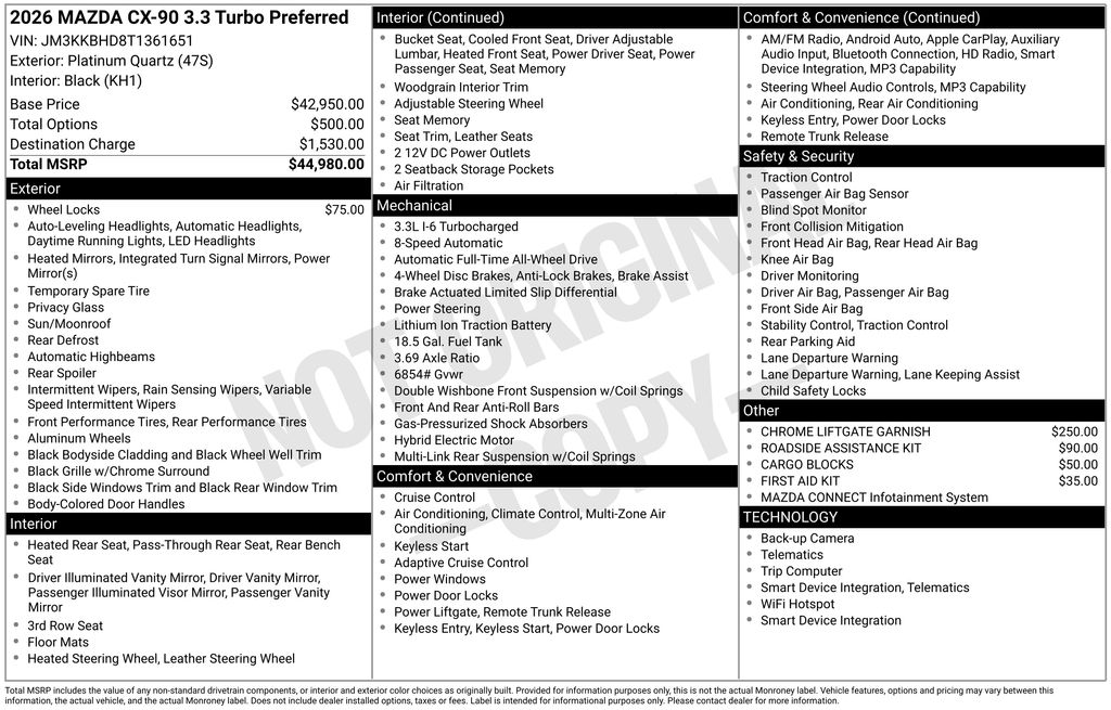 2026 Mazda CX-90 Preferred Package's photo