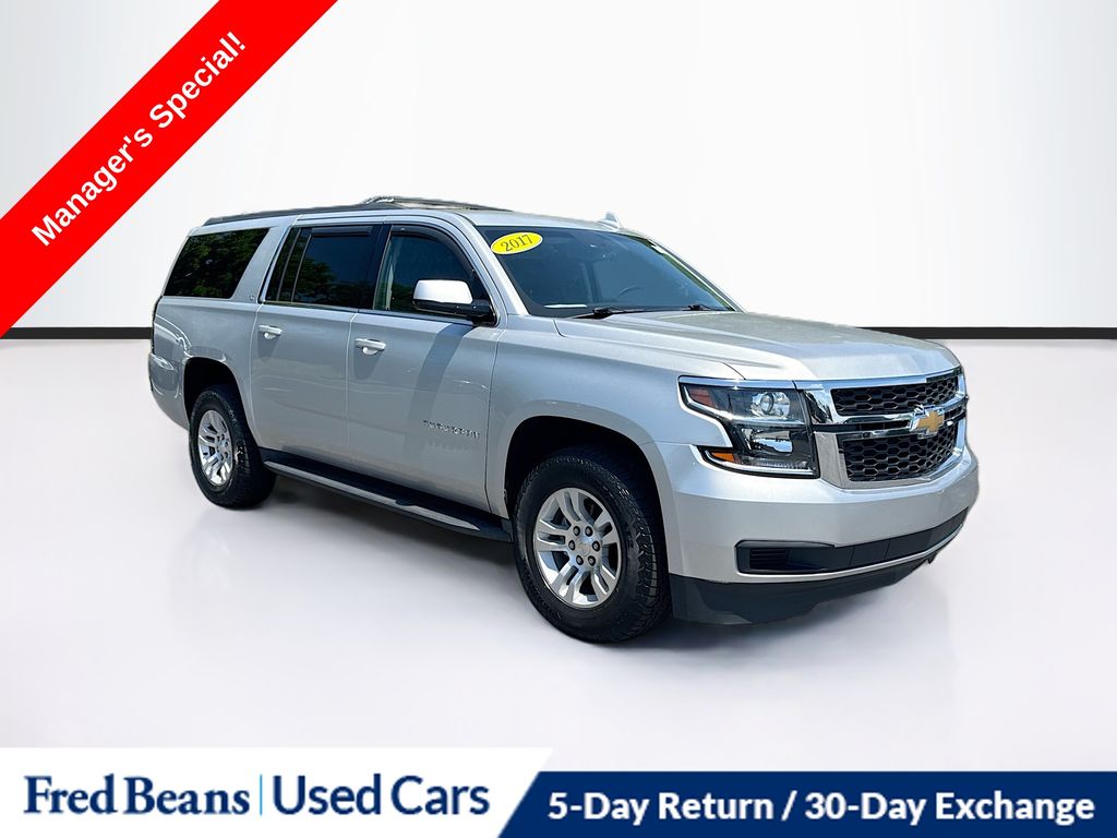 Silver Ice Metallic 2017 Chevrolet Suburban SUV / Crossover Four-Wheel Drive 6-Speed Automatic Overdrive