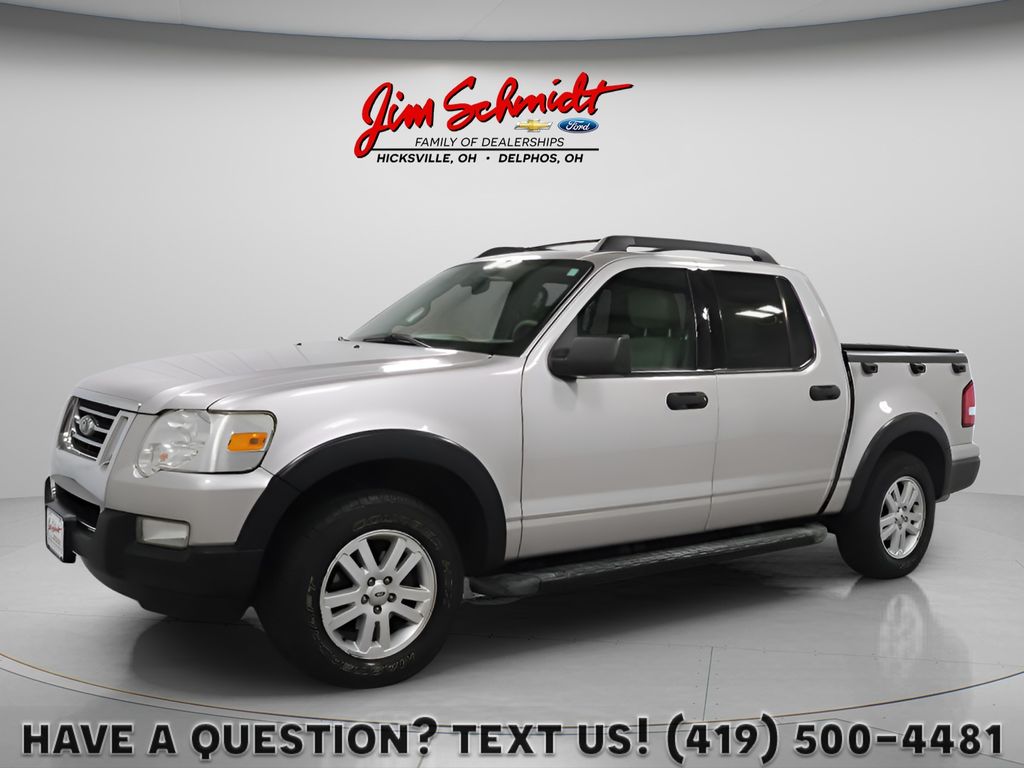 Silver Birch Clearcoat Metallic 2007 Ford Explorer Sport Trac XLT 4WD Pickup Truck Four-Wheel Drive 5-Speed Automatic
