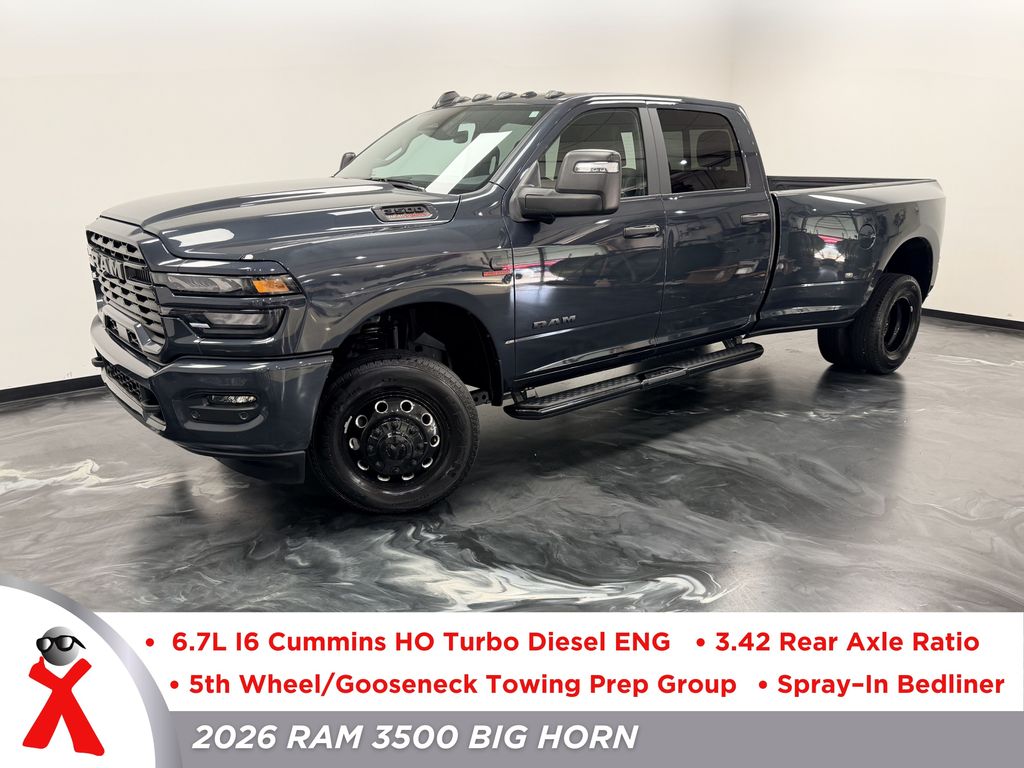 Forged Blue Metallic 2026 RAM 3500 Pickup Truck Four-Wheel Drive 8-Speed Automatic