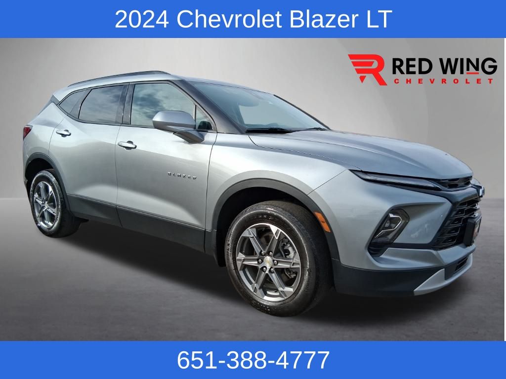 Sterling Gray Metallic 2024 Chevrolet Blazer SUV / Crossover All-Wheel Drive 9-Speed Automatic Overdrive