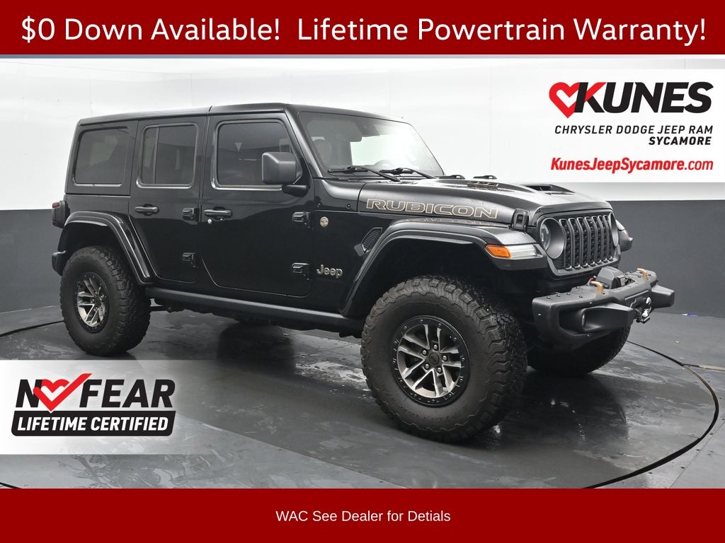 Black Clearcoat 2024 Jeep Wrangler Rubicon 392 4-Door 4WD SUV / Crossover Four-Wheel Drive 8-Speed Automatic