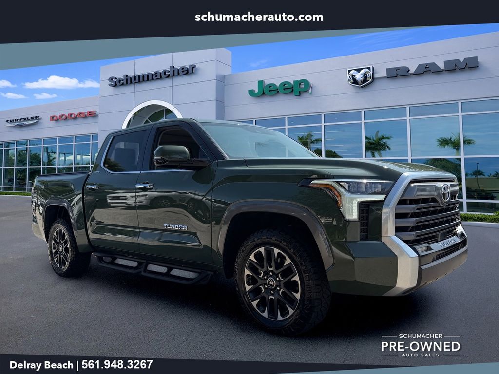 Army Green 2023 Toyota Tundra Pickup Truck Four-Wheel Drive Automatic