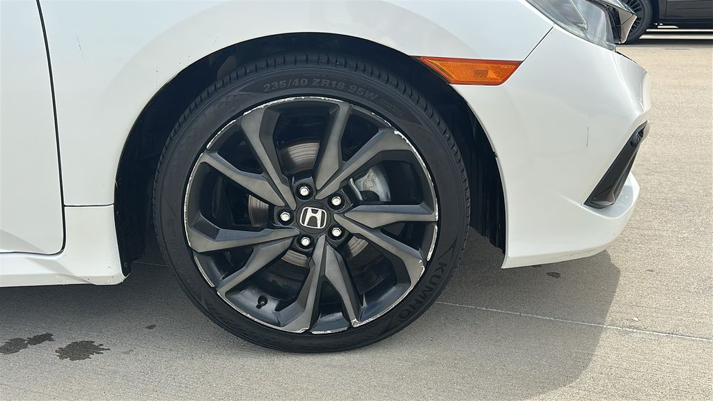 2019 Honda Civic Sport White at Joe Myers Mazda Kia