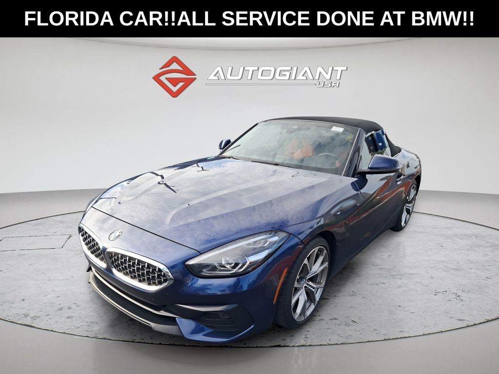 Mediterranean Blue Metallic 2020 BMW Z4 Convertible 8-Speed Automatic