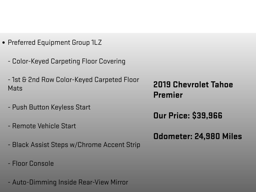 2019 Chevrolet Tahoe Premier Red at John Sisson Motors