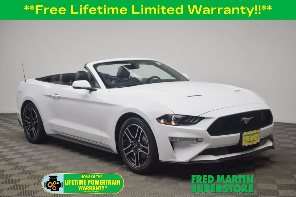 Oxford White 2020 Ford Mustang Convertible Rear-Wheel Drive Automatic