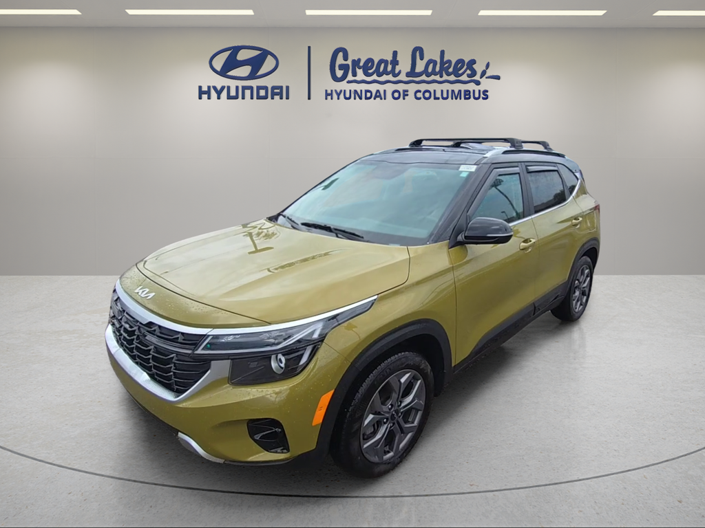 Valais Green/Black Roof 2024 Kia Seltos SUV / Crossover All-Wheel Drive Continuously Variable Transmission