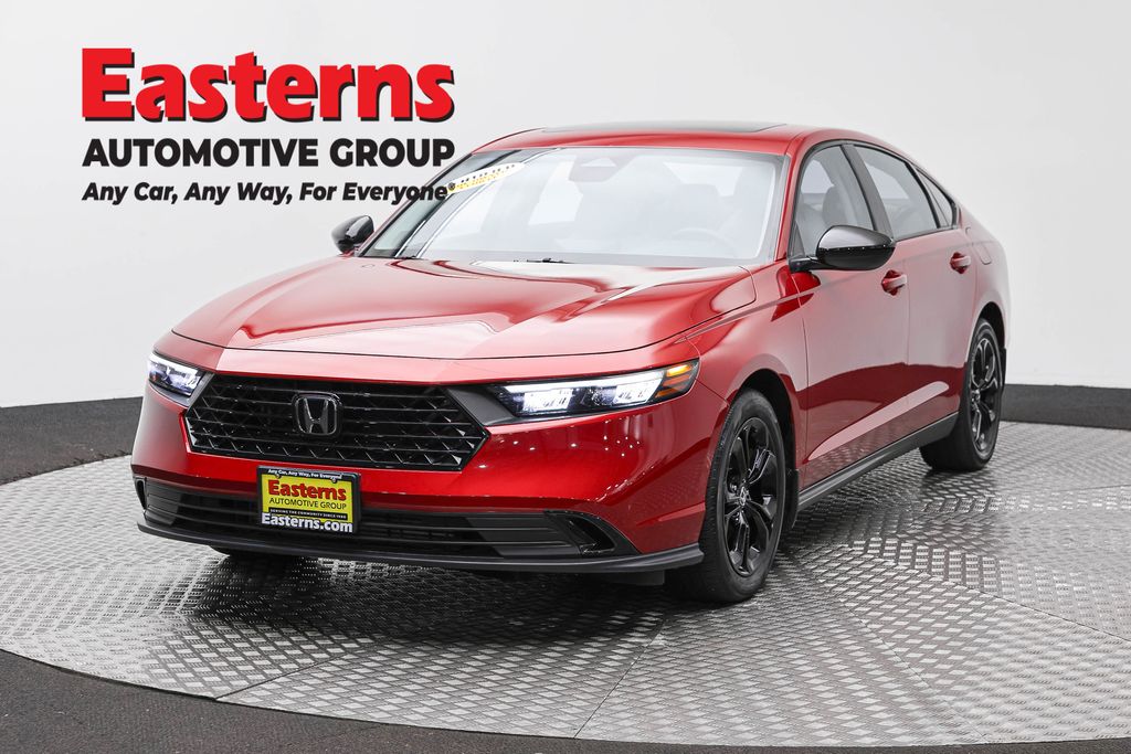Red 2025 Honda Accord Sedan Front-Wheel Drive Continuously Variable Transmission