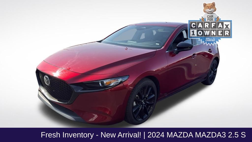 Soul Red Crystal Metallic 2024 Mazda MAZDA3 Hatchback Front-Wheel Drive 6-Speed Automatic