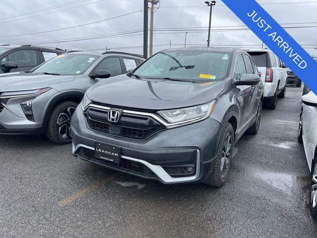 Gray (Modern Steel Metallic) 2021 Honda CR-V EX AWD SUV / Crossover All-Wheel Drive Continuously Variable Transmission