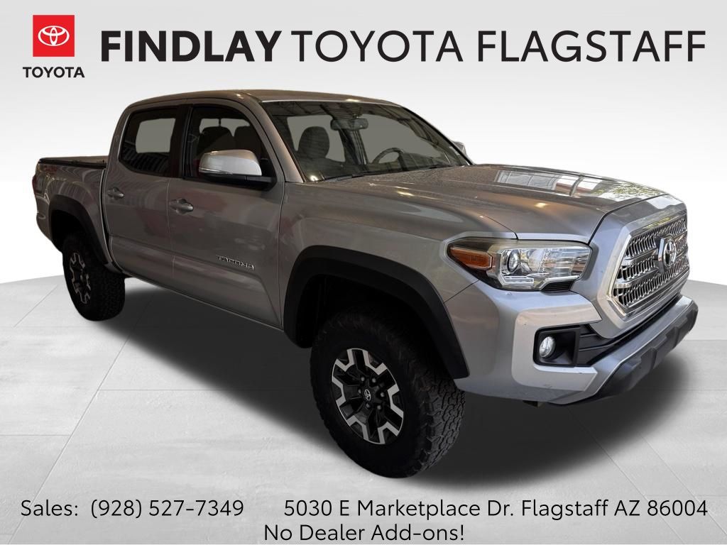 Silver Sky Metallic 2016 Toyota Tacoma Pickup Truck Four-Wheel Drive 6-Speed Automatic