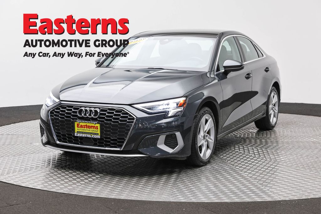 Gray 2024 Audi A3 Sedan Front-Wheel Drive 7-Speed Automatic