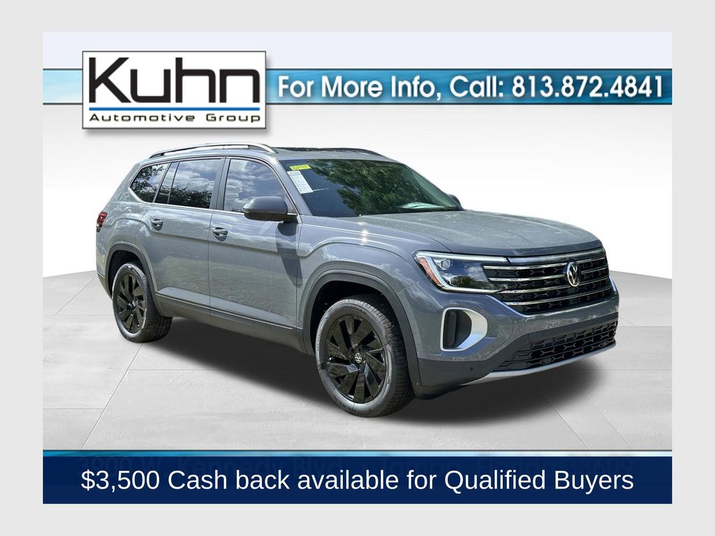 Pure Gray 2026 Volkswagen Atlas SUV / Crossover Front-Wheel Drive 8-Speed Automatic
