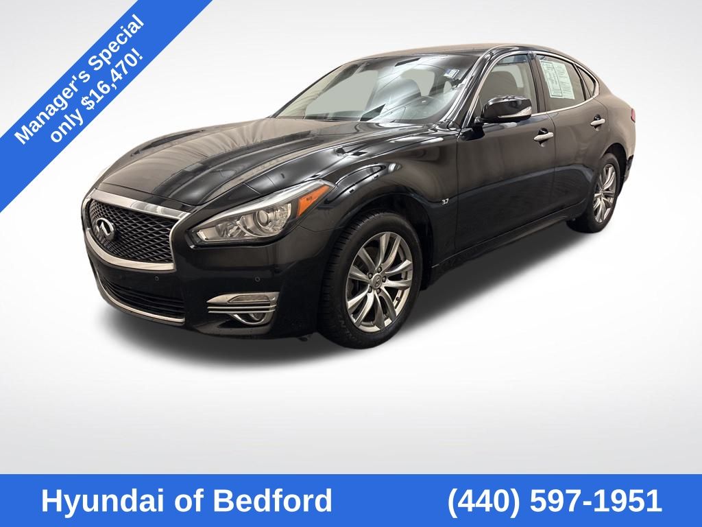 Black Obsidian 2019 INFINITI Q70 3.7 Luxe AWD Sedan All-Wheel Drive 7-Speed Automatic