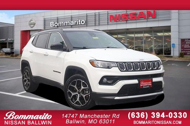 Bright White Clearcoat 2025 Jeep Compass SUV / Crossover Four-Wheel Drive 8-Speed Automatic