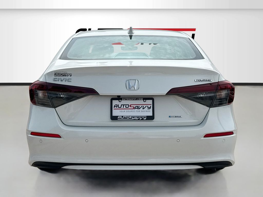2025 Honda Civic Hybrid Sport Touring White at AutoSavvy Houston Southwest