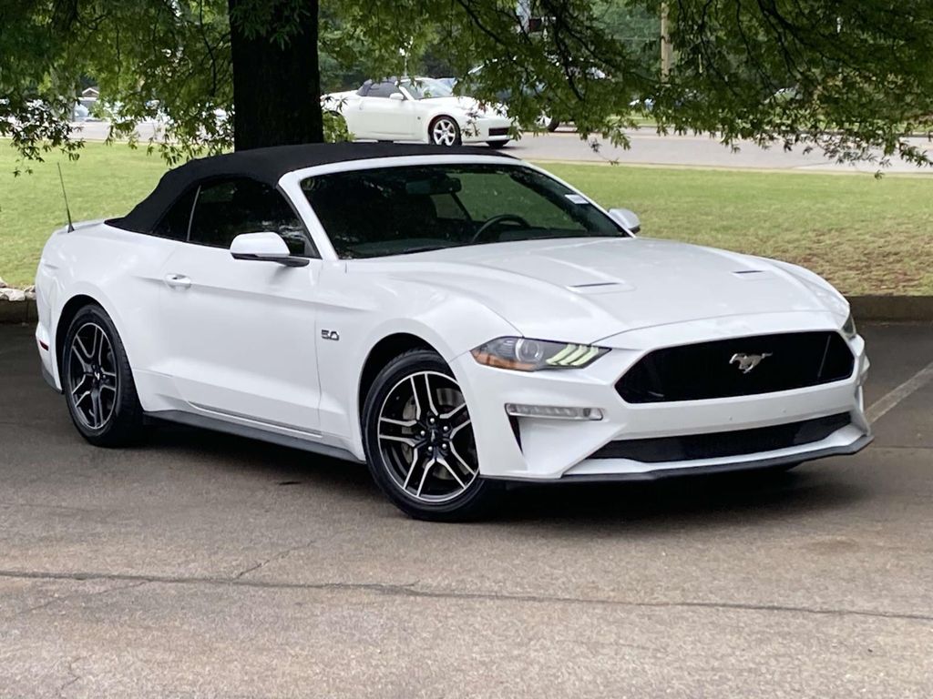 Oxford White 2019 Ford Mustang GT Premium Convertible RWD Convertible Rear-Wheel Drive Automatic
