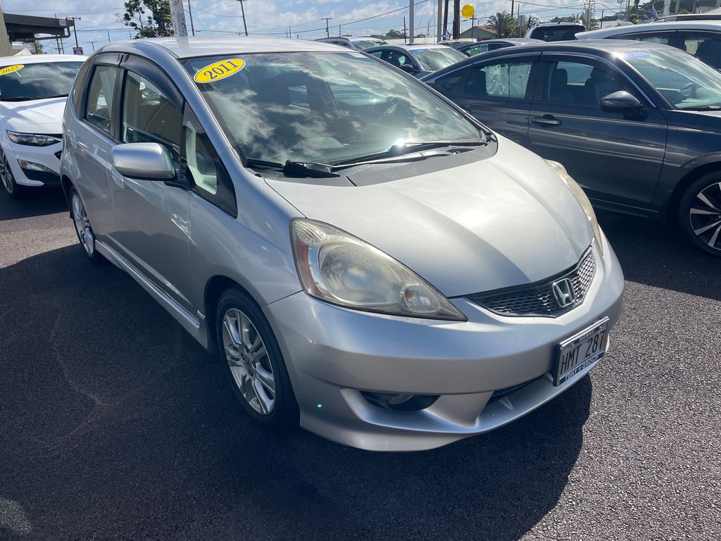 Silver 2011 Honda Fit Hatchback Front-Wheel Drive 5-Speed Automatic