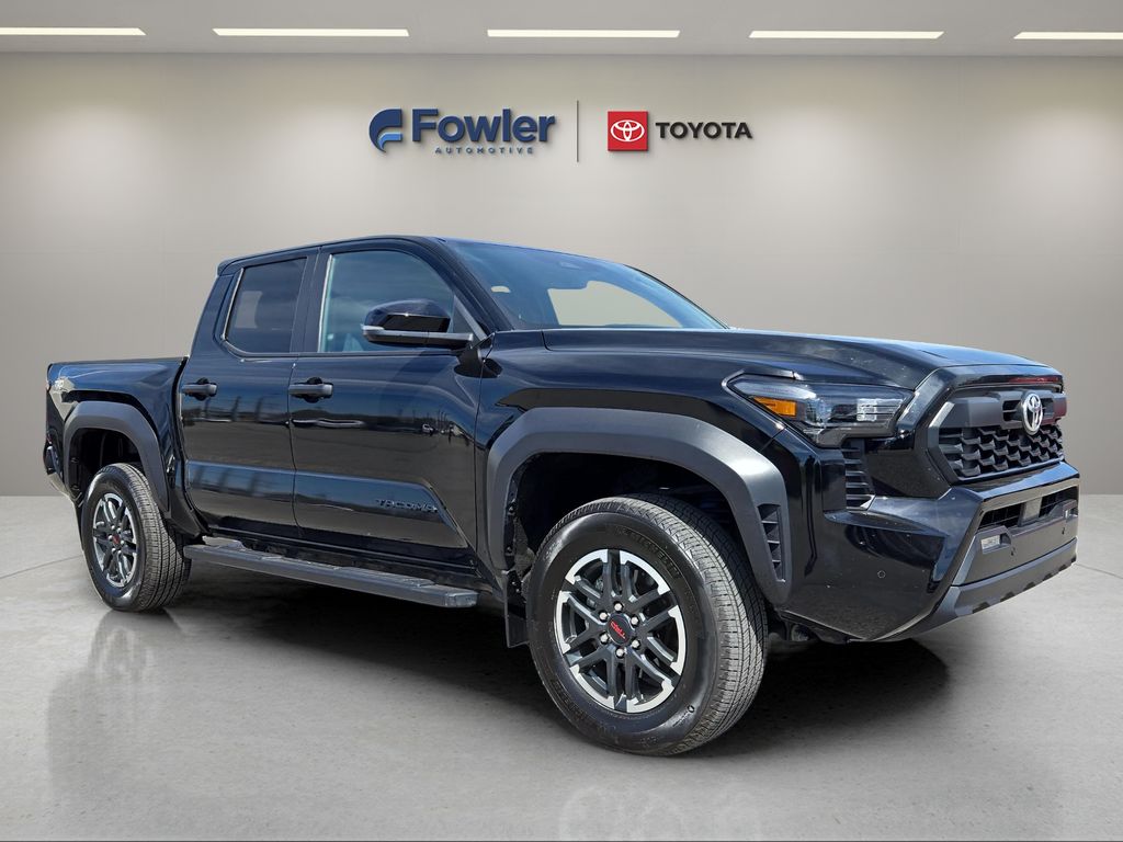 Black 2024 Toyota Tacoma TRD Off-Road Double Cab 4WD Pickup Truck Four-Wheel Drive 8-Speed Automatic