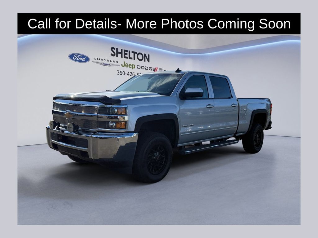 White 2019 Chevrolet Silverado 2500HD LT Crew Cab 4WD Pickup Truck Four-Wheel Drive 6-Speed Automatic Overdrive
