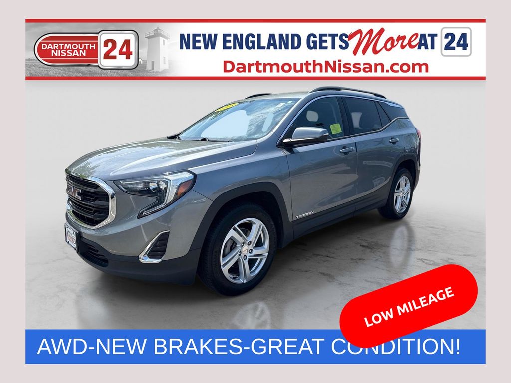 Gray (Steel Metallic) 2018 GMC Terrain SLE AWD SUV / Crossover Four-Wheel Drive 9-Speed Automatic
