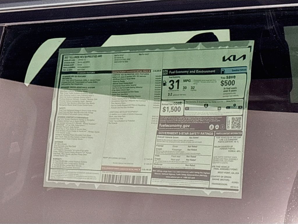 2027 Kia Telluride Hybrid SX Prestige