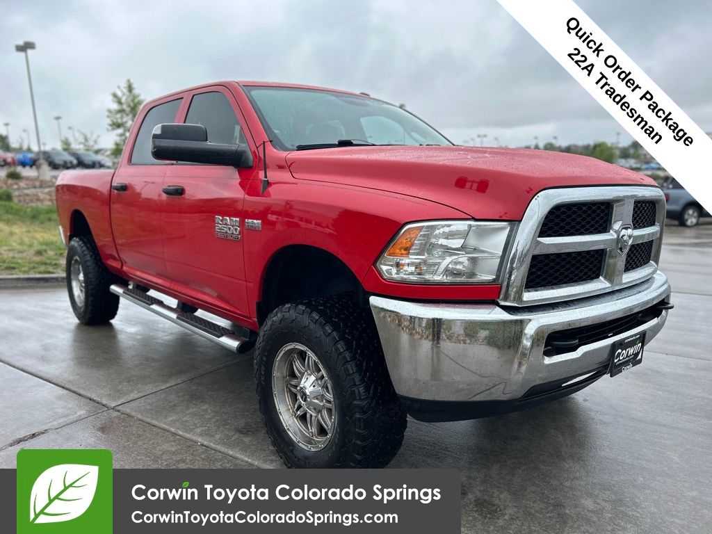 Flame Red Clearcoat 2016 RAM 2500 Pickup Truck Four-Wheel Drive 6-Speed Automatic