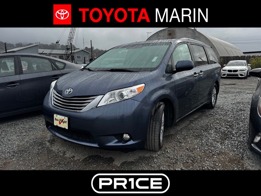 Shoreline Blue Pearl 2016 Toyota Sienna Minivan Front-Wheel Drive 6-Speed Automatic Overdrive