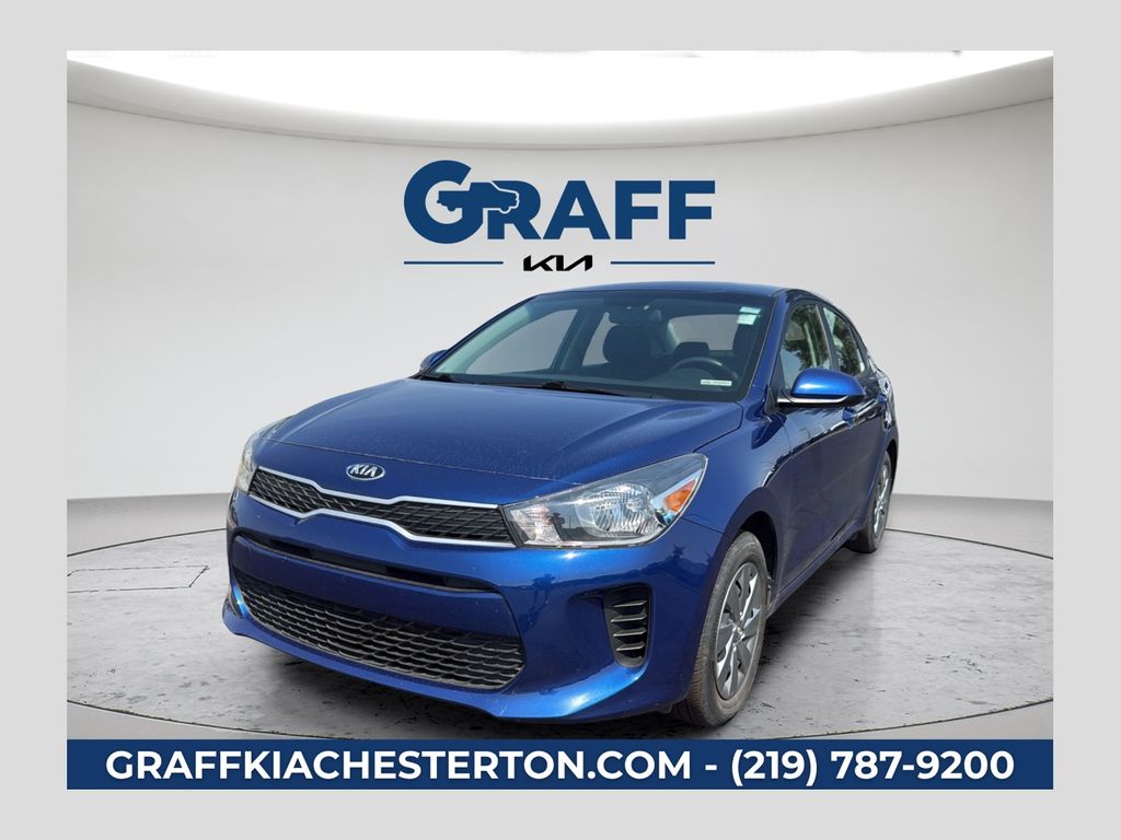 Deep Sea Blue 2020 Kia Rio Sedan Front-Wheel Drive Continuously Variable Transmission