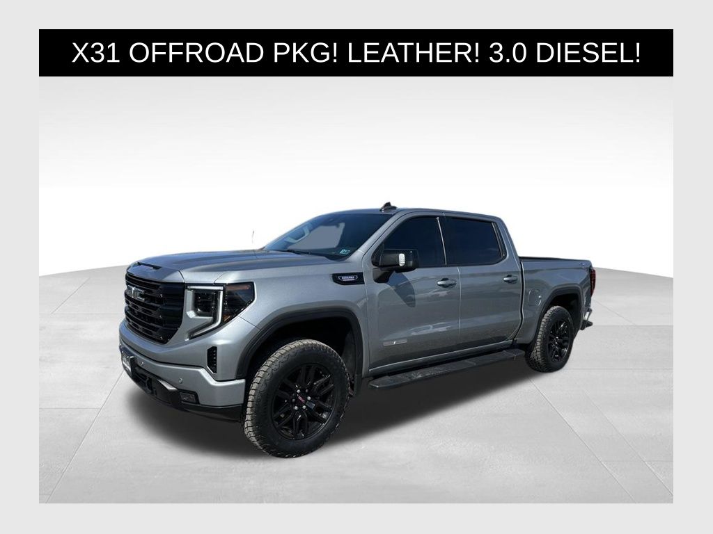 Sterling Metallic 2025 GMC Sierra 1500 Elevation Crew Cab 4WD Pickup Truck Four-Wheel Drive Automatic