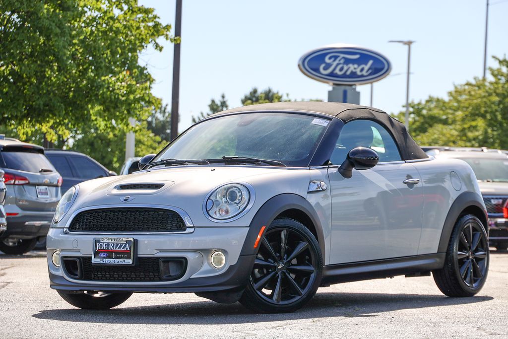 White Silver Metallic 2015 MINI Roadster S FWD Convertible Front-Wheel Drive 6-Speed Automatic