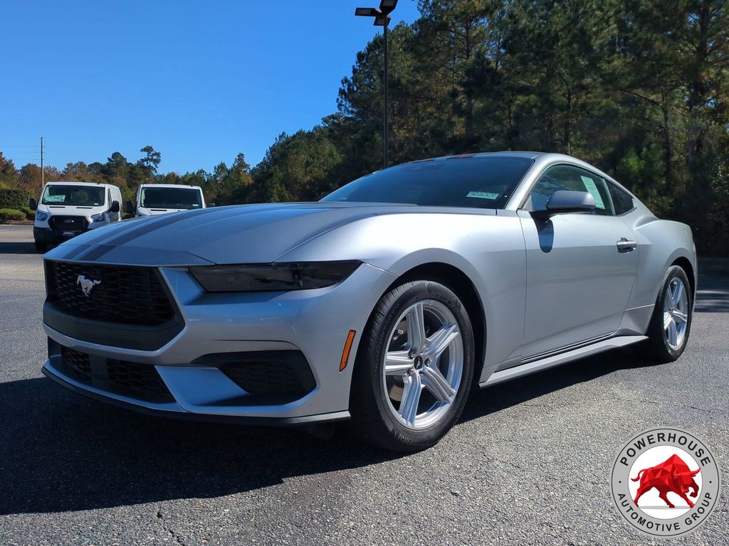 Iconic Silver Metallic 2026 Ford Mustang Coupe Rear-Wheel Drive Automatic