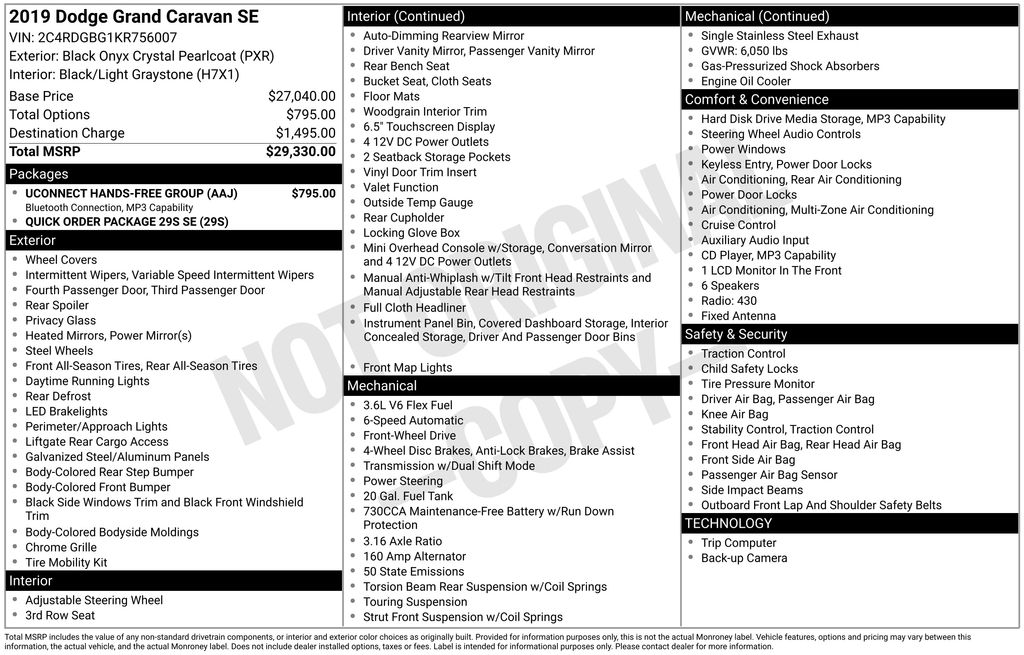 2019 Dodge Grand Caravan SE - Photo 30