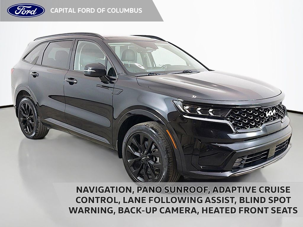 Ebony Black 2022 Kia Sorento SUV / Crossover All-Wheel Drive 8-Speed Dual Clutch
