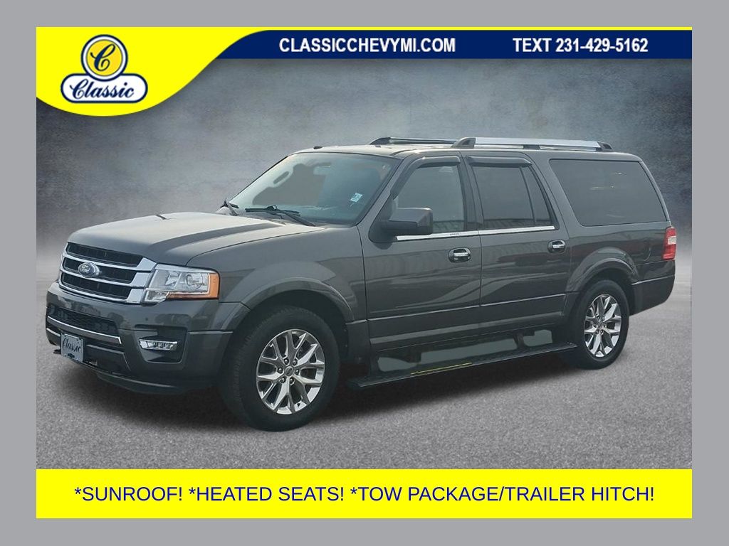 Black 2016 Ford Expedition EL Limited 4WD SUV / Crossover Four-Wheel Drive 6-Speed Automatic