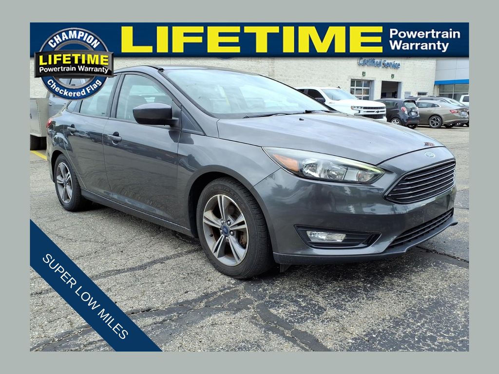 Gray (Magnetic) 2018 Ford Focus Sedan Front-Wheel Drive 6-Speed Automatic
