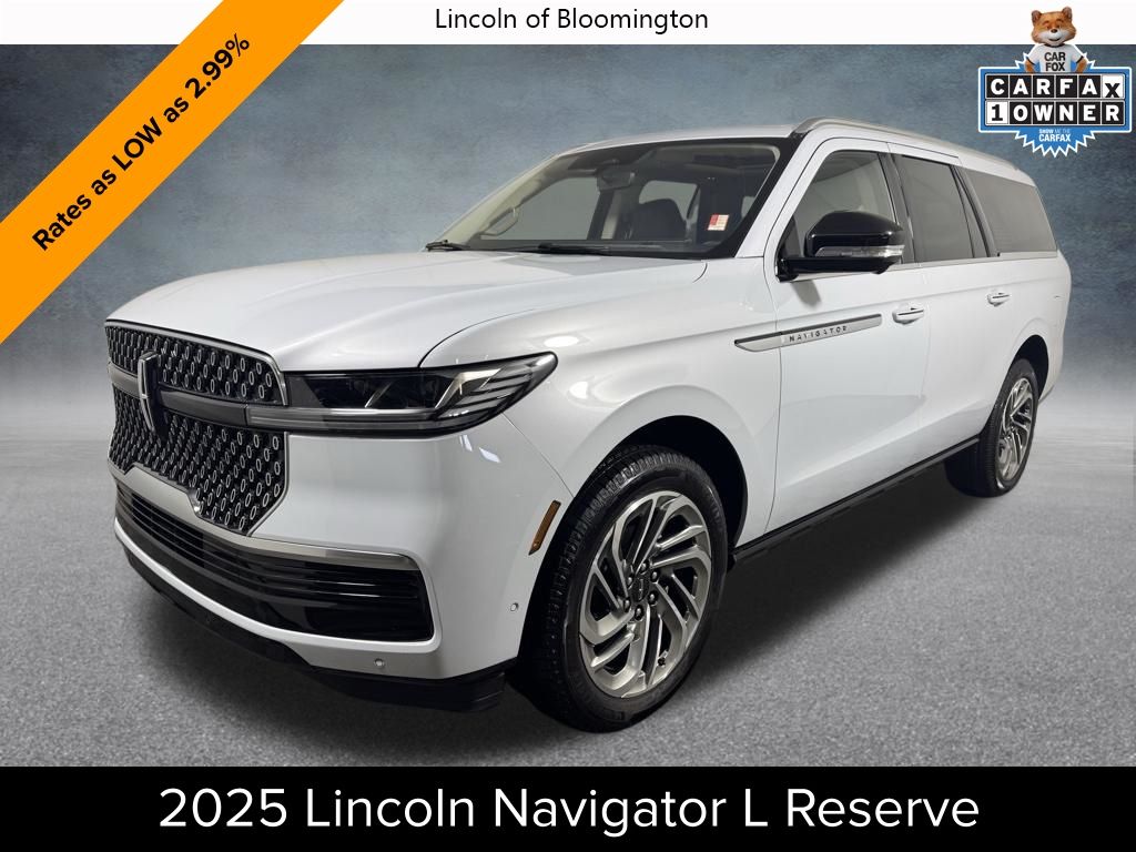 Crystal White 2025 Lincoln Navigator L Reserve 4WD SUV / Crossover Four-Wheel Drive Automatic