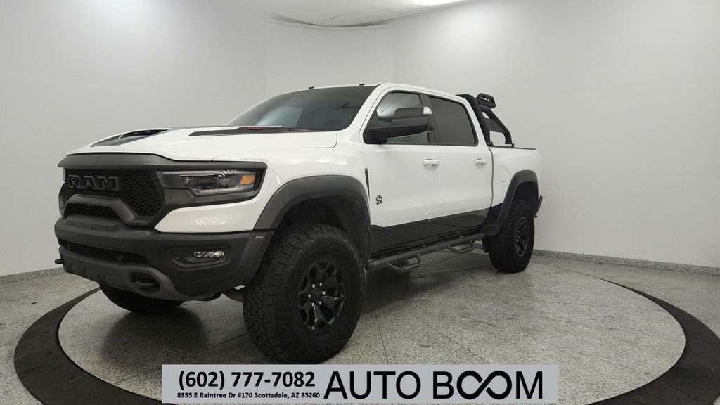 Bright White Clearcoat 2021 RAM 1500 Pickup Truck All-Wheel Drive 8-Speed Automatic