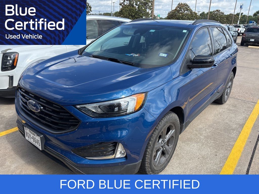 2024 Ford Edge SEL Blue at Shottenkirk Kia Fort Bend