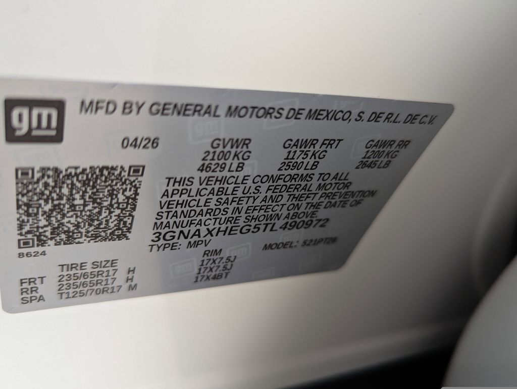 new 2026 Chevrolet Equinox car, priced at $27,995