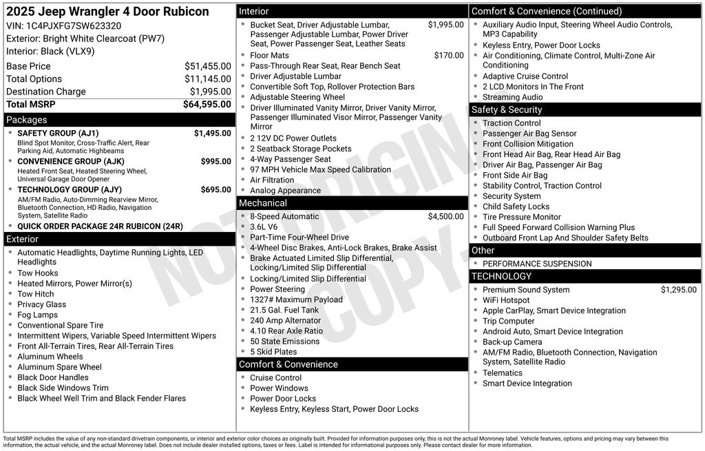 Certified Used 2025 White Jeep Rubicon image 5