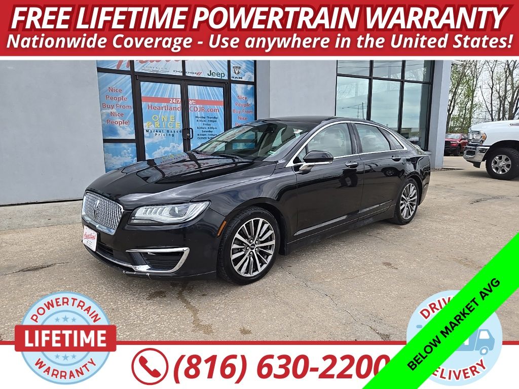Black Metallic 2020 Lincoln MKZ Standard AWD Sedan All-Wheel Drive 6-Speed Automatic