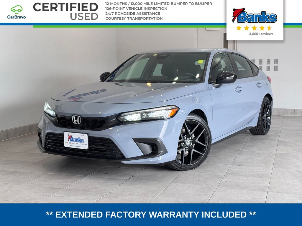 Gray Pearl 2024 Honda Civic Hatchback Hatchback Front-Wheel Drive Continuously Variable Transmission