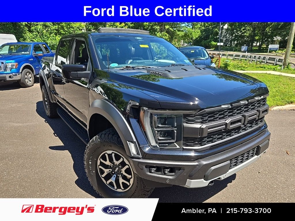Black Metallic 2022 Ford F-150 Raptor SuperCrew 4WD Pickup Truck Four-Wheel Drive Automatic
